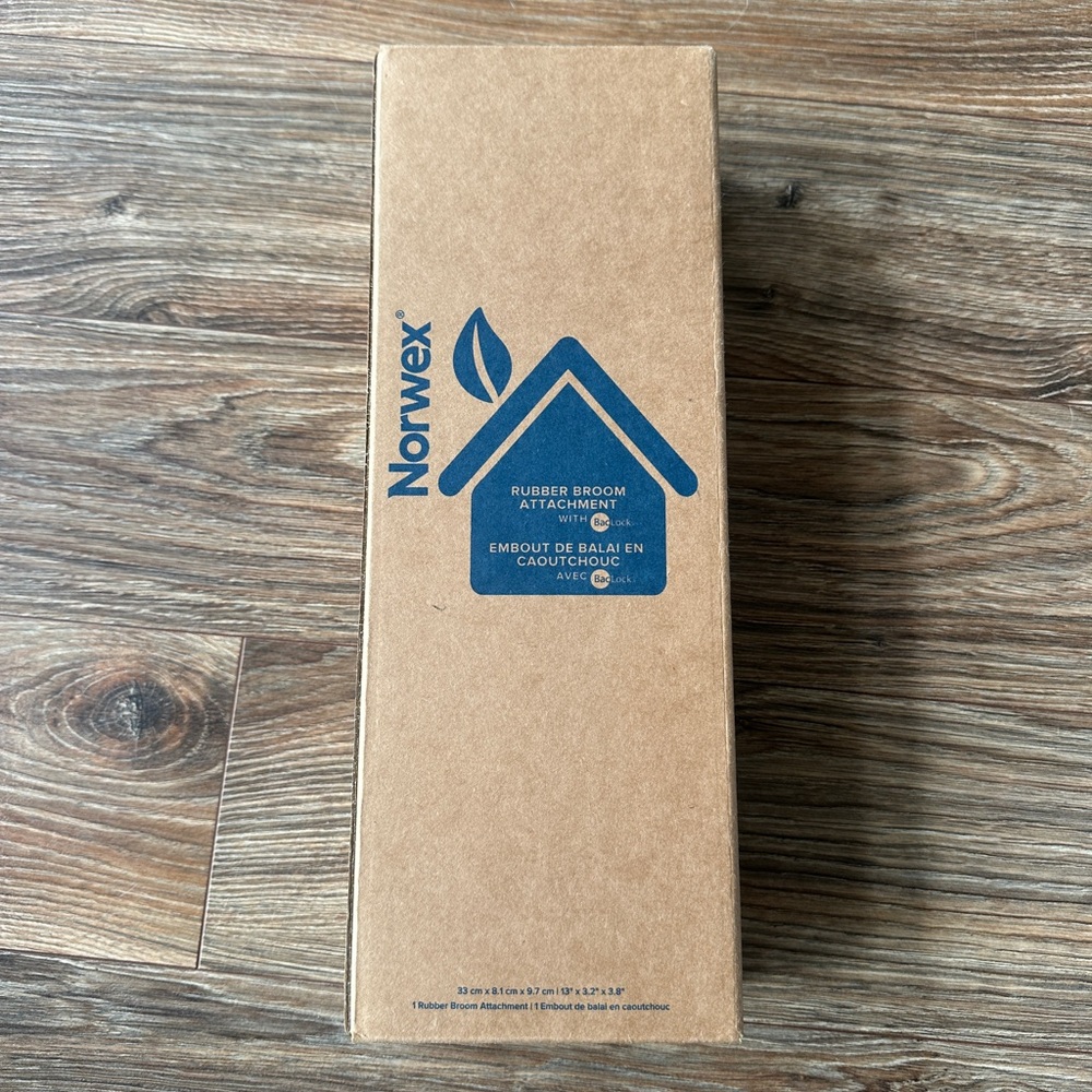 Norwex Rubber Broom Attachment - Natural Brown